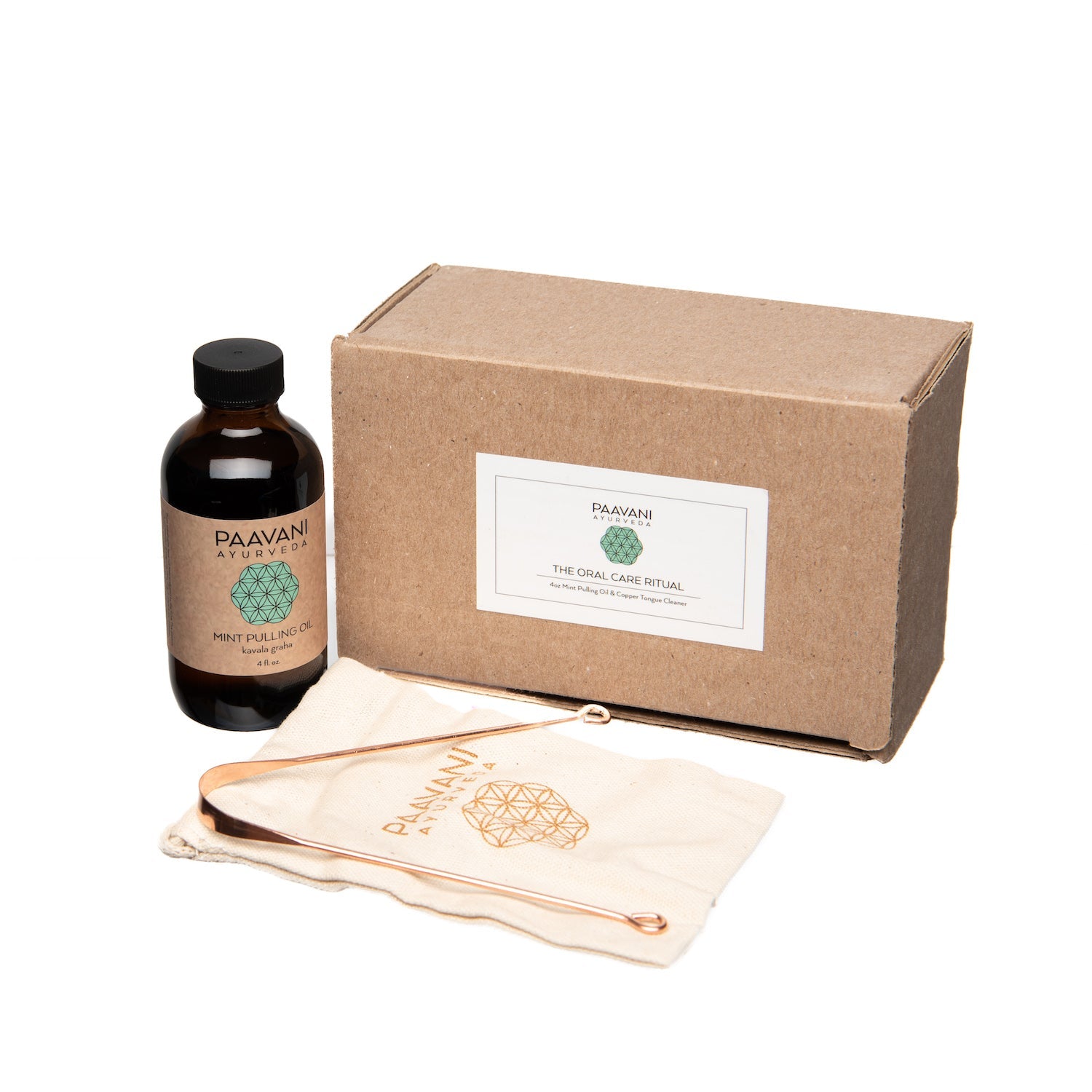 Mint Oral Care Ritual | Ayurvedic Oil Pulling & Tongue Cleaning | Dirt Rich Elegance | Apparel, Accessories, Home Goods & Personal Care