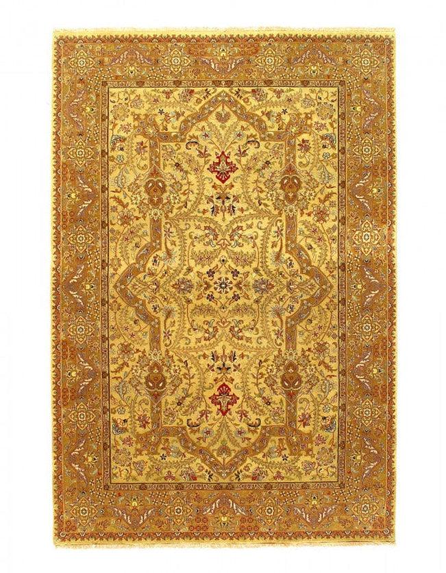 Canvello Fine Hand Knotted Silkroad Tabriz Design Rug - 6' X 8'11'' | Dirt Rich Elegance | Apparel, Accessories, Home Goods & Personal Care