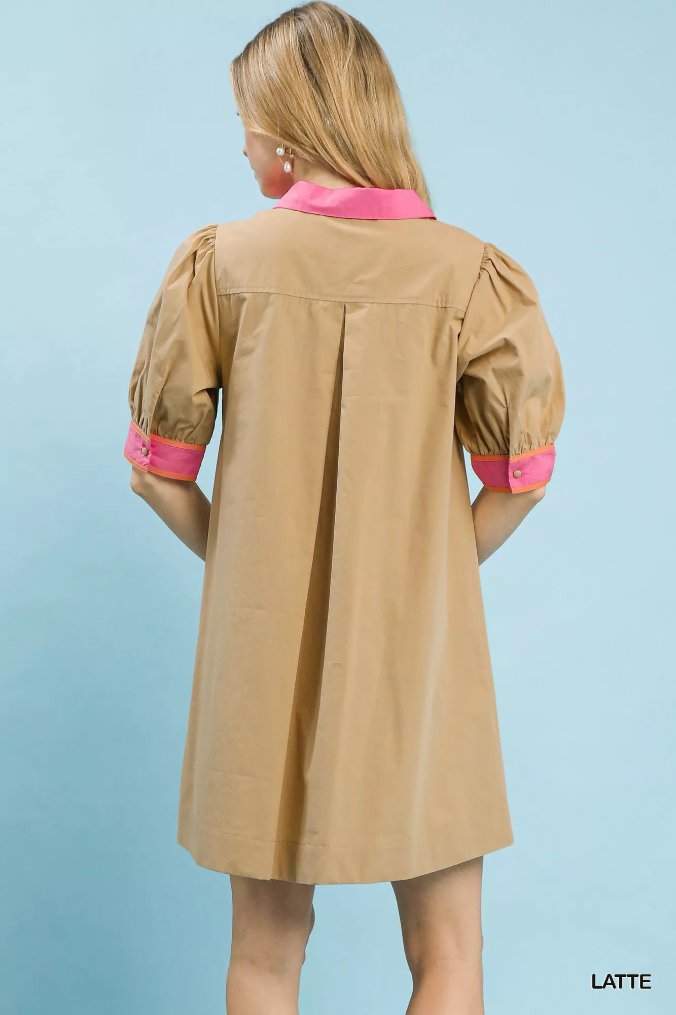 Umgee Embroidered Contrast Trim Tunic Dress | Dirt Rich Elegance | Apparel, Accessories, Home Goods & Personal Care