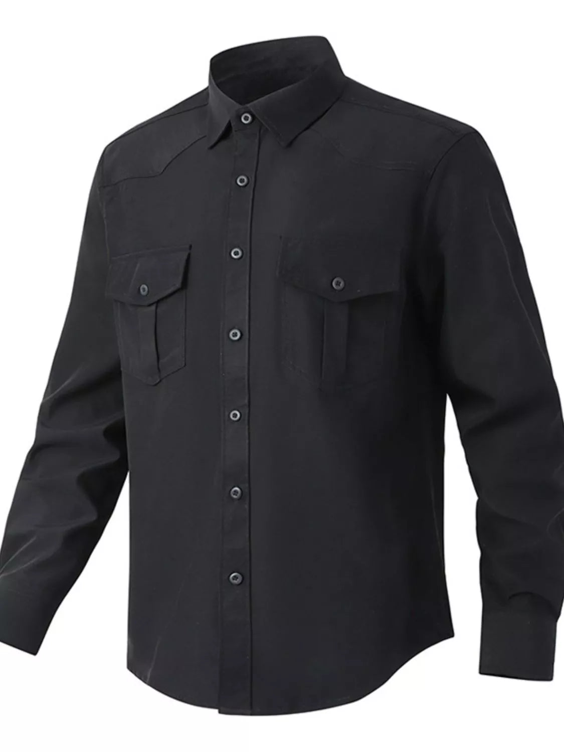 Men's Solid Color Long Sleeve Button-Up Shirt | Dirt Rich Elegance | Apparel, Accessories, Home Goods & Personal Care