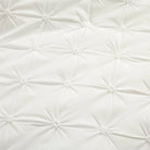 King Size Soft Pleated Cotton 3 Piece Comforter Set White | Dirt Rich Elegance | Apparel, Accessories, Home Goods & Personal Care