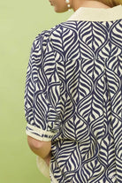 Umgee Geometric Leaf Print Popover Top | Dirt Rich Elegance | Apparel, Accessories, Home Goods & Personal Care