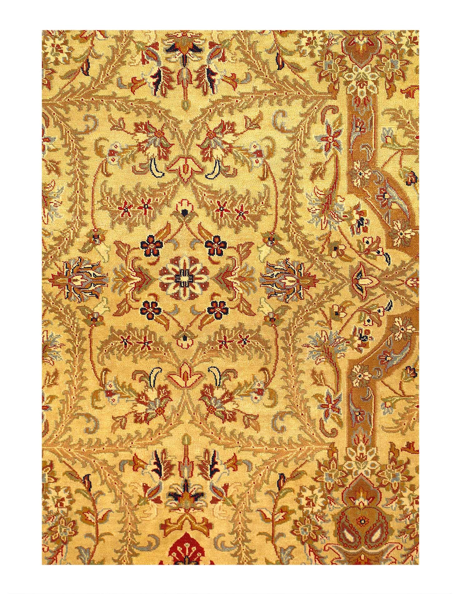 Canvello Fine Hand Knotted Silkroad Tabriz Design Rug - 6' X 8'11'' | Dirt Rich Elegance | Apparel, Accessories, Home Goods & Personal Care