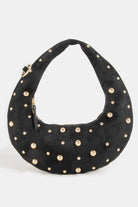 Fame Dome Studded Chrome Crescent Hand Bag GBK one size | Dirt Rich Elegance | Apparel, Accessories, Home Goods & Personal Care
