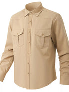 Men's Solid Color Long Sleeve Button-Up Shirt | Dirt Rich Elegance | Apparel, Accessories, Home Goods & Personal Care