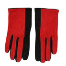 TWO TONE SUEDE GLOVE RED | Dirt Rich Elegance | Apparel, Accessories, Home Goods & Personal Care