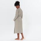 Women’s Lightweight Kimono Waffle Spa Robe Stone Beige | Dirt Rich Elegance | Apparel, Accessories, Home Goods & Personal Care