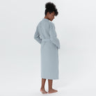 Women’s Lightweight Kimono Waffle Spa Robe Blue Gray | Dirt Rich Elegance | Apparel, Accessories, Home Goods & Personal Care