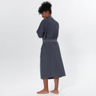 Women’s Lightweight Kimono Waffle Spa Robe Charcoal | Dirt Rich Elegance | Apparel, Accessories, Home Goods & Personal Care