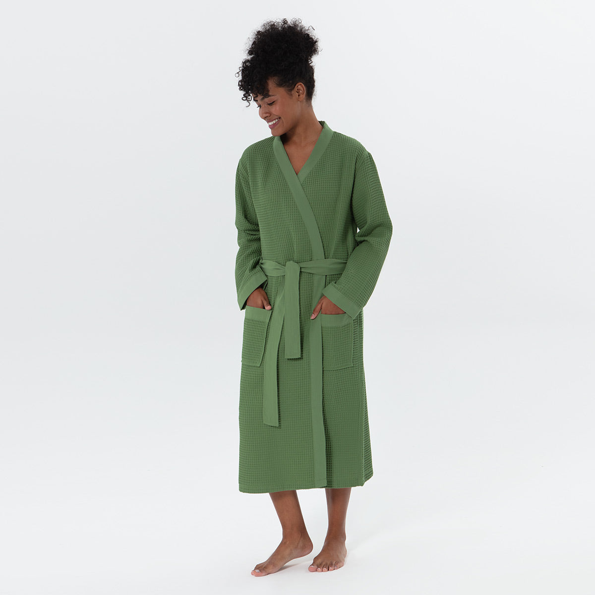 Women’s Lightweight Kimono Waffle Spa Robe | Dirt Rich Elegance | Apparel, Accessories, Home Goods & Personal Care